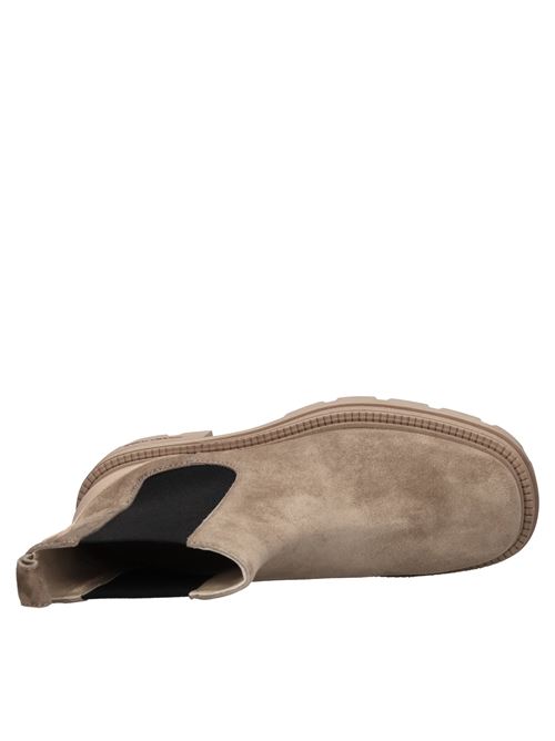 Suede and fabric ankle boots SERGIO ROSSI | B04840-MFI641-2461-470NOISETTE